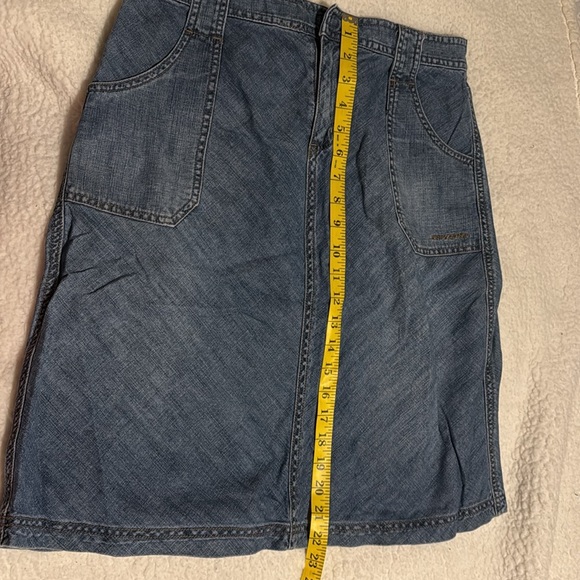 DKNY Jeans A Line Blue Denim Skirt Size 8 - Picture 8 of 8